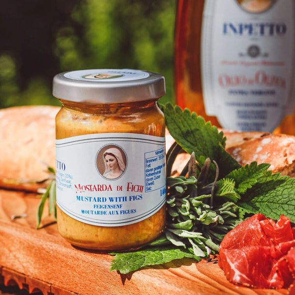 INPETTO - Mostarda Gustosa con fici (FEIGENSENF) - feinkostinpetto - Delikatessen, Feinkost, feinkostinpetto, inpetto, inpetto-feinkost, inpettofeinkost, Mediterrane Küche, Senf - inpetto.shop inpetto feinkostinpetto