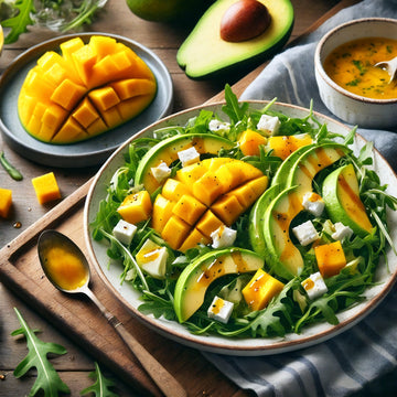 Frischer Sommersalat mit Mango-Balsamico-Dressing - feinkostinpetto