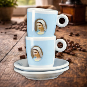 Cappuccino-Tassen mit Untertasse 2er-Set