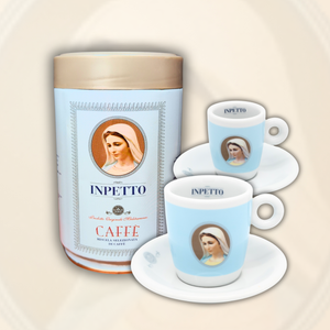 Kaffee-Starterset mit Espresso- & Cappuccino-Tasse von INPETTO