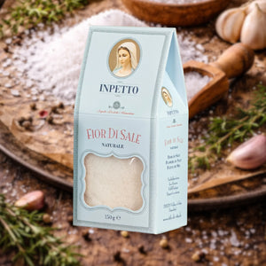 INPETTO - Fior di sale naturale - Nachfüllpack 150gr. - feinkostinpetto - Delikatessen, Feinkost, feinkostinpetto, Fior Die Sale, Fleur de sel, inpetto, inpetto-feinkost, inpettofeinkost, Mediterrane Küche, Salz - inpetto.shop inpetto feinkostinpetto