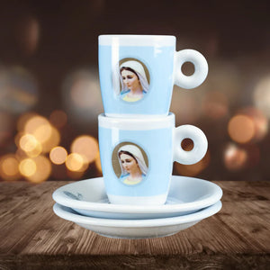 INPETTO Espresso-Tassen inkl. Untertasse - 2er Set