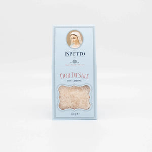 INPETTO - Fior di sale con limone - Nachfüllpack 150gr - feinkostinpetto - Delikatessen, Feinkost, feinkostinpetto, Fior Die Sale, Fleur de sel, inpetto, inpetto-feinkost, inpettofeinkost, Mediterrane Küche, Salz - inpetto.shop inpetto feinkostinpetto